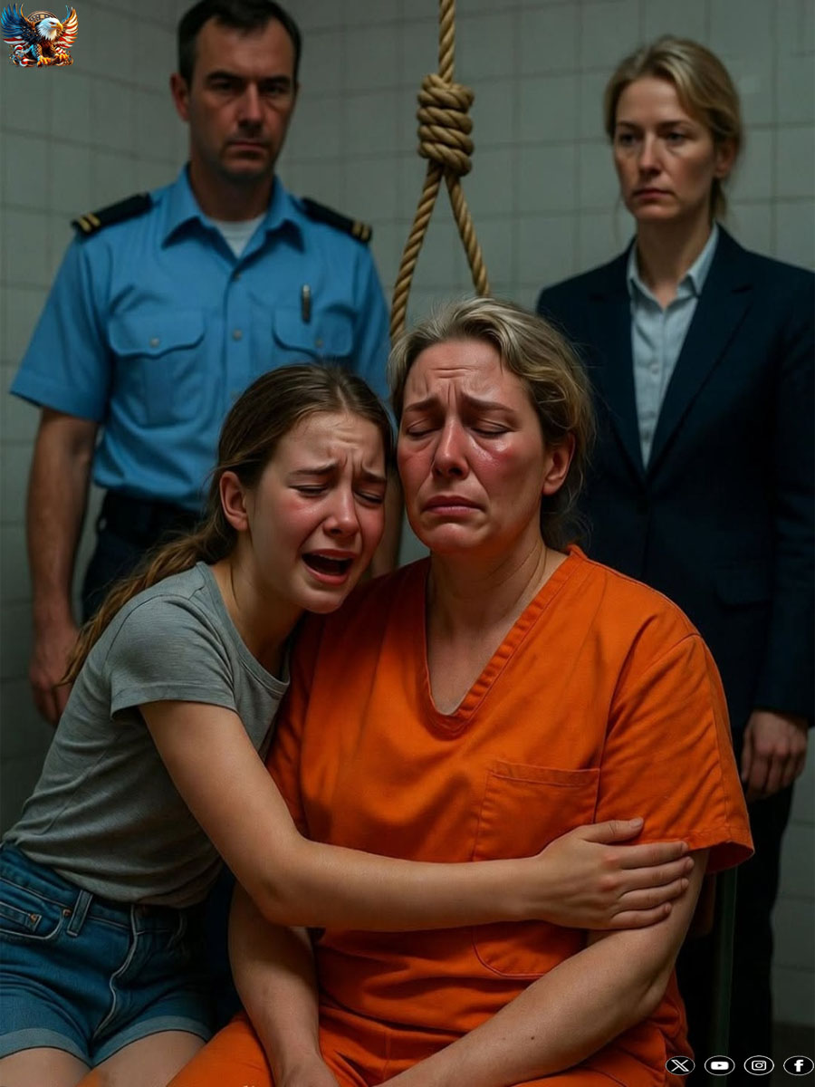 A mother condemned to hang asked to see her daughter before she died…