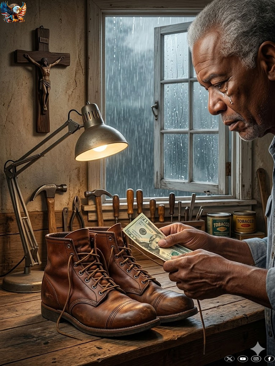 The daughter who married far away sent her father a pair of size 41 shoes… even though he wears a 44 — he kept them without saying a word, but five months later, when he opened the box, his hands started to tremble… because of what was inside