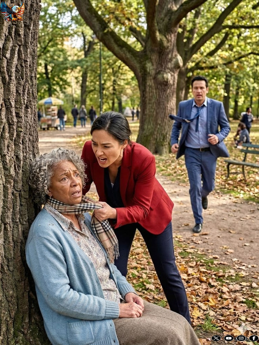 The billionaire got out of his truck thinking he was going to stop a scandal… and ended up seeing his own mother chained to a tree, with blood on her mouth and the look of someone who had already lost all hope!