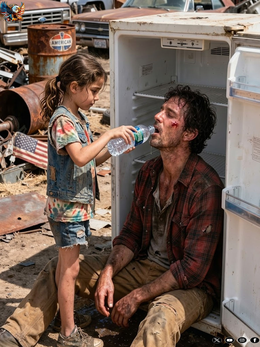 An 8-year-old girl scavenging for scrap metal found a wealthy man trapped inside an abandoned refrigerator. What she did next changed their lives forever…