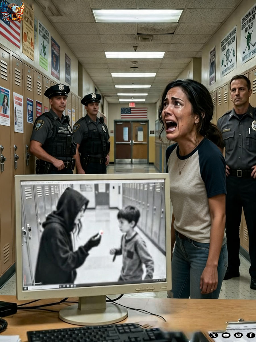 The school nurse said, “He just threw up in class,” and my husband said, “You’re the mother. Handle it.” By the time I reached campus, my nine-year-old was in an ambulance—and the security footage showed my husband’s “crazy ex,”