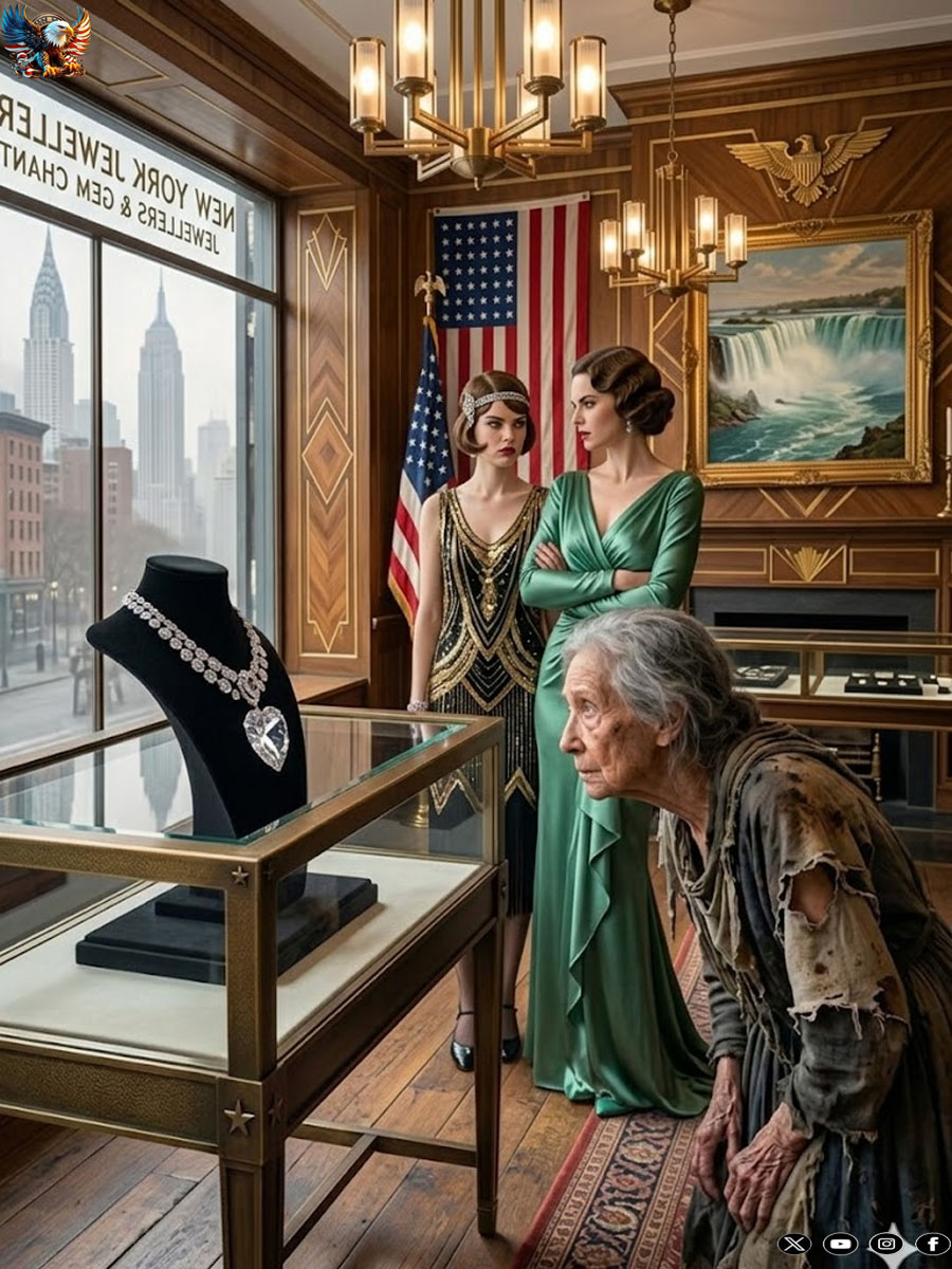 They mocked an old woman for wanting to buy a $3,000 necklace… but they didn’t know who was listening to everything.