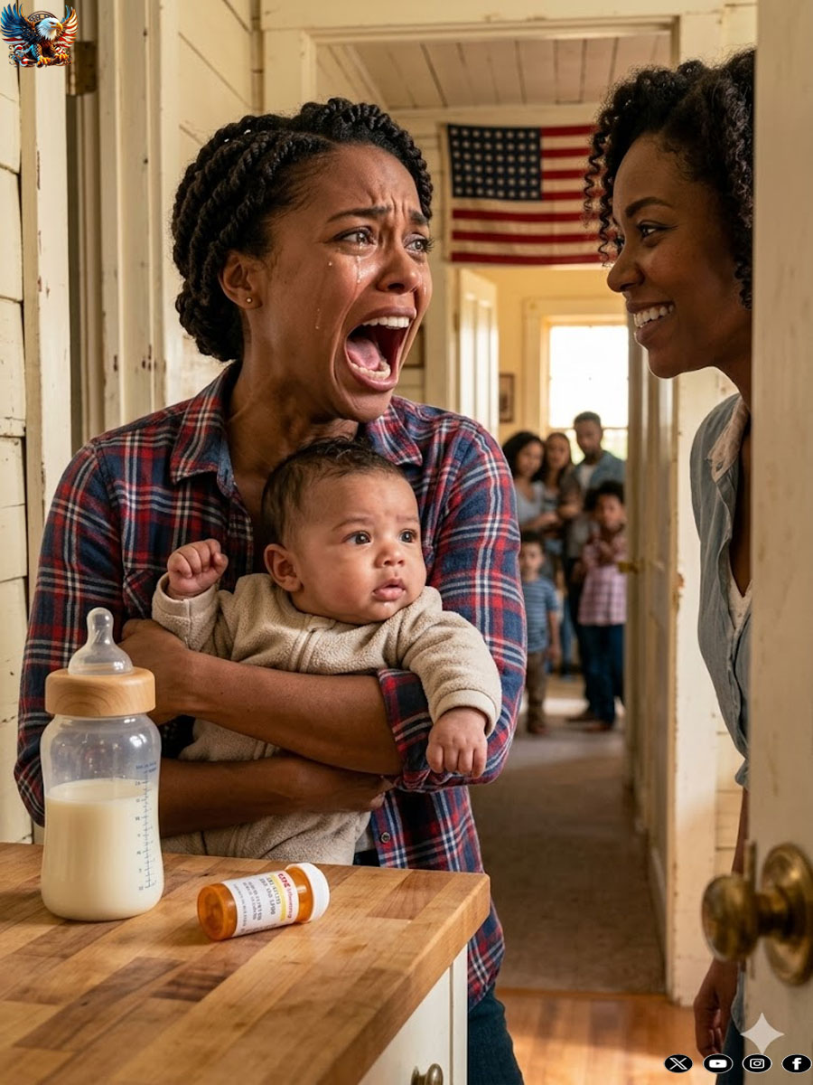 At a family gathering. Everyone was having a great time when my newborn baby started crying in the other room. My sister said she’d go check on him and feed him. When I went to check on him later, I found him turning blue and started panicking. That’s when my sister started laughing and said, “I poisoned his formula…