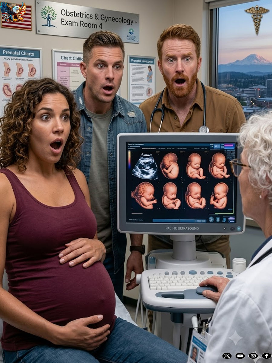 She thought they were twins. Then the doctor stood still, counted again… and whispered, “There’s a sixth baby.”