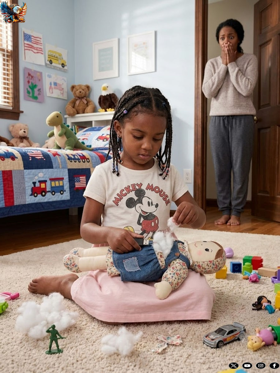 “It’s my dad’s gift, don’t throw it away!” my daughter cried, clutching that disgusting rag doll. I gave in out of pity, never imagining that hours later I would find her pulling a USB drive out of the stuffing, containing a dark secret about his new wife.