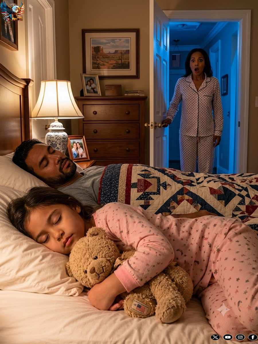 An 8-year-old little girl sleeps alone, but every morning she complains that her bed feels “too small.” When her mother checks the security camera at 2 a.m., she breaks down in silent tears…