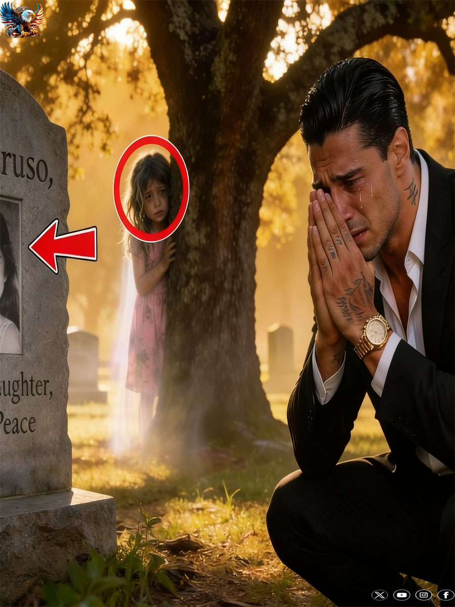 MAFIA BOSS CRIED AT HIS DAUGHTER’S GRAVE—NOT KNOWING SHE WAS ALIVE AND WATCHING FROM BEHIND A TREE