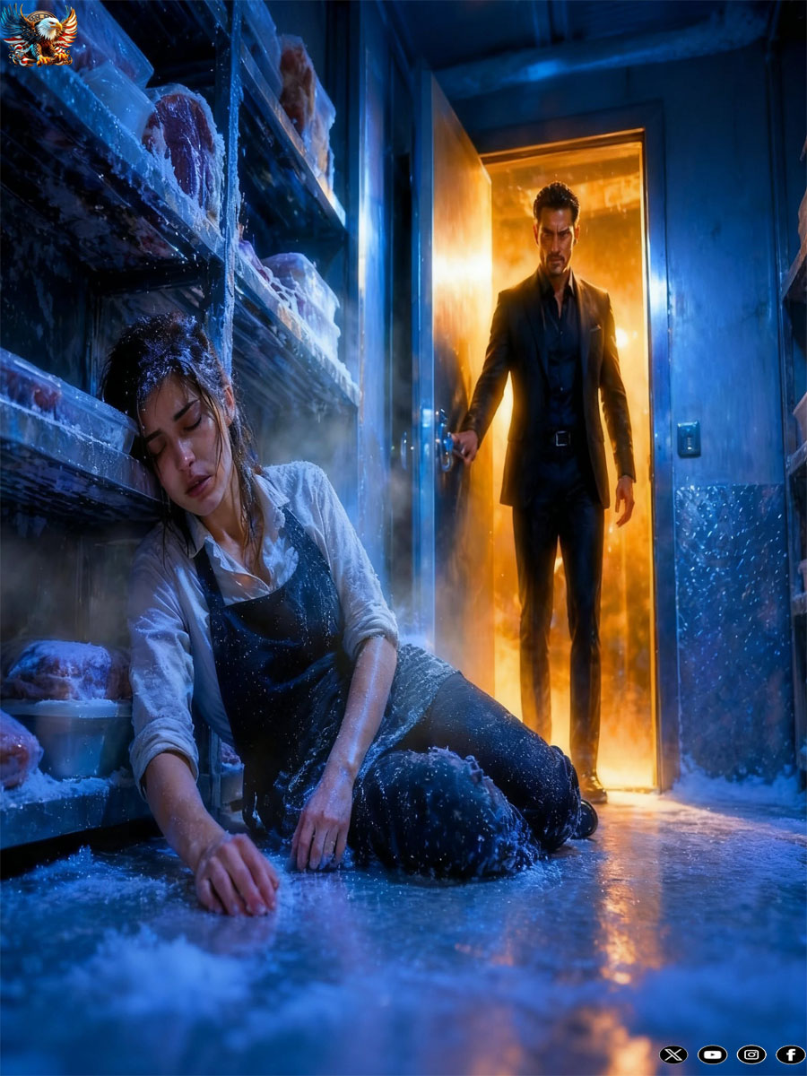 THEY LOCKED THE WAITRESS IN THE FREEZER AS A JOKE—THEN THE MAFIA BOSS OPENED THE DOOR AND MADE THEM REGRET IT
