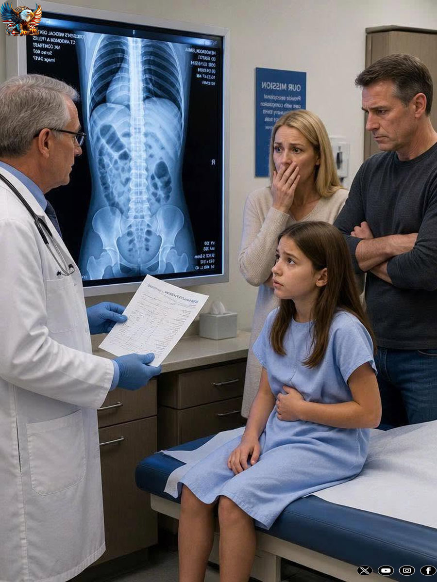 I took my daughter to the hospital, but my husband unexpectedly insisted on coming with us. Throughout the entire appointment, THE DOCTOR KEPT WATCHING HIM IN A WAY THAT FELT STRANGE … and right before we walked out, he quietly slipped a note into my pocket that made my hands shake so badly I could barely hold it, and ultimately LED ME STRAIGHT TO THE POLICE.