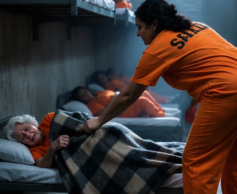 The most dangerous inmate suddenly ripped the blanket off the elderly woman and threw it into a dirty puddle on the floor, without even imagining how this cruel act would end…