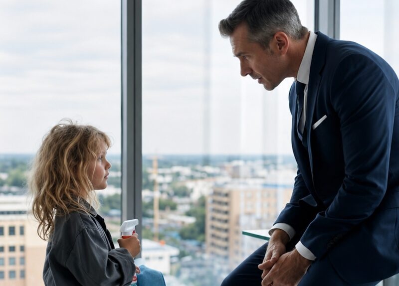 “My mom is in the hospital, so I came instead of her,” a five-year-old girl quietly told the CEO of an international company. But what happened next changed the man’s life forever