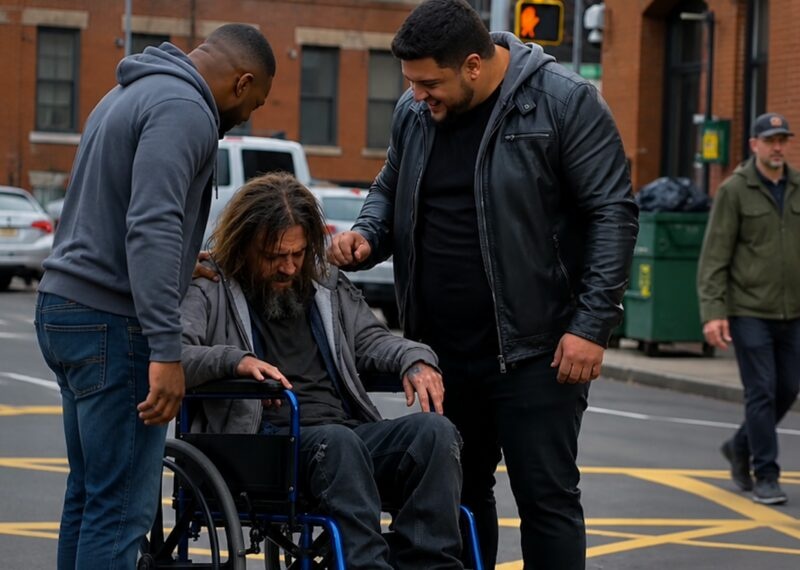 Street bullies started mocking a homeless disabled man and tried to take away his last bit of money, without even imagining how this cruel act would turn out for them…