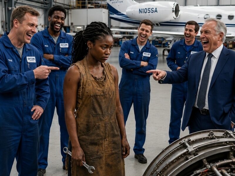 No one could repair the millionaire’s airplane until his maid suddenly whispered, “I can fix everything.” People started laughing at her and making fun of her, but just a few minutes later, the young woman did something that left everyone in complete shock