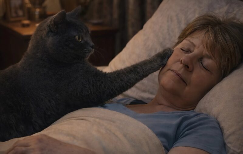The cat woke her owner every night and drove her out of the bedroom: the woman thought the cat had mental problems until she took it to the veterinarian