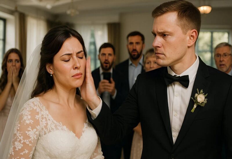 During the dance, the groom suddenly pushed the bride hard, and she fell to the floor: everyone was shocked when they realized what had really happened