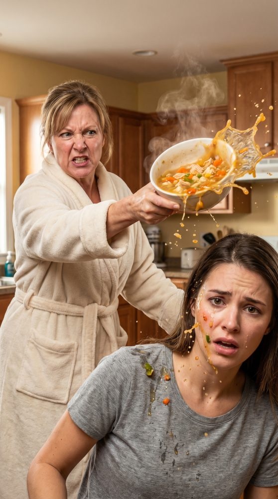 I paid my family’s bills, saved my father’s business, and called it love—until my mother looked me in the eyes and screamed, ‘Give her your car, your credit card, everything—or get out of my house!’ Then the bowl of burning soup hit my face, and in that instant, I understood something terrifying: they didn’t need me anymore—they needed to erase me. What I uncovered after I walked out that door was even worse.
