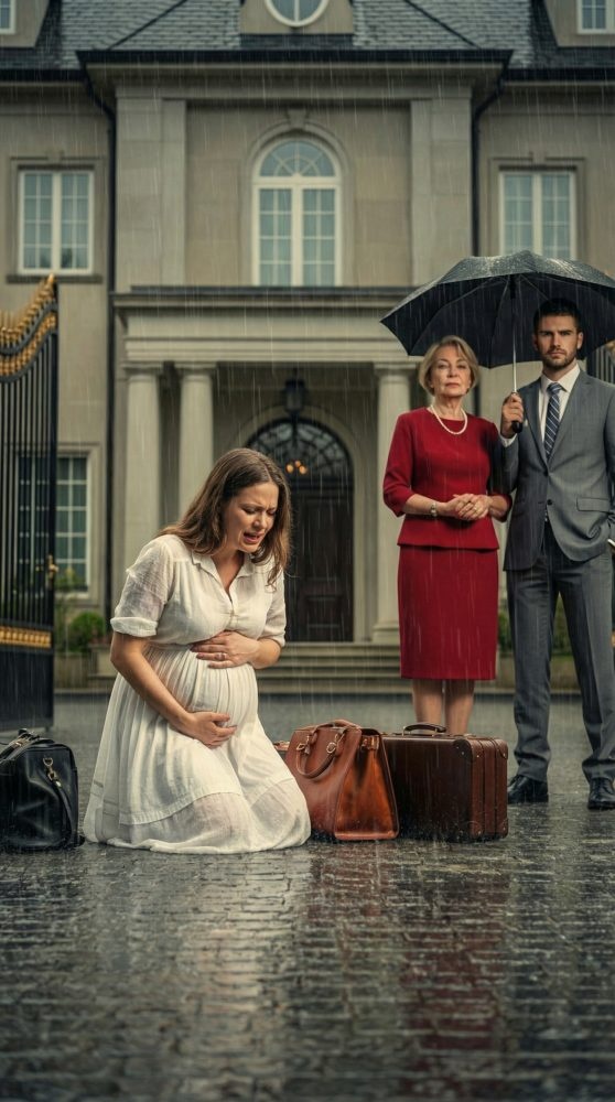I was seven months pregnant with twins when my husband looked me in the eye and said, ‘Get out. Those babies are not mine.’ Behind him, my mother-in-law smiled like she had already won. I stood in the freezing rain with twenty dollars, no home, and a truth no one wanted to hear. But before this nightmare was over, her darkest secret would destroy everything she built… and change my life forever.