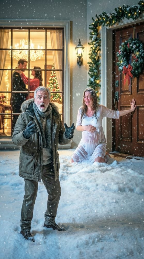 I came home pregnant, exhausted, and expecting Christmas lights—not betrayal. “You can’t do this to me!” I cried as I watched my husband kiss another woman in our living room while I stood locked outside in the snow. He looked straight at me… and turned away. Minutes later, a sharp pain tore through my stomach. In that moment, I thought I had lost everything. I was wrong—because that night was only the beginning.