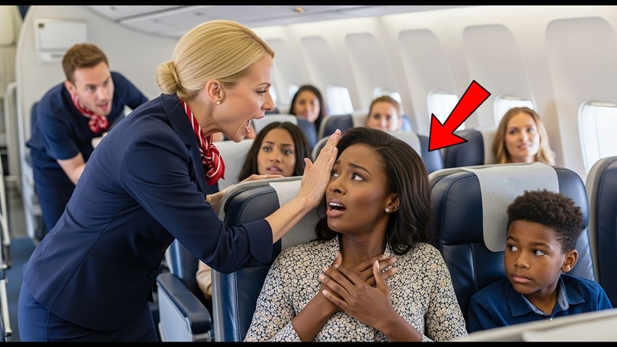Flight Attendant Slaps Black Mom — CEO Husband Fires the Entire Crew Minutes Later