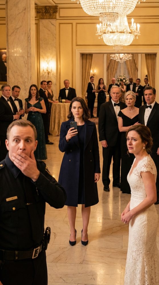 I arrived at my sister’s engagement party expecting awkward smiles, not humiliation. The security guard looked me over and said, “Service entrance is around back.” I almost laughed—until my future in-laws smirked from inside the lobby. Then I made one call and said, “Interesting… because I own this hotel.” The second their faces changed, I knew the night was about to destroy far more than just the party.