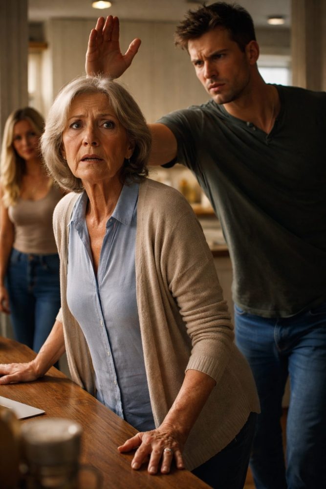 I still remember the exact moment my son raised his hand and hissed, ‘This is my house now.’ Then he slapped me in front of his laughing wife—and I said nothing. Not a word. But when he left for work that morning, I made one quiet phone call that changed everything. By sunset, he came home to an empty house… and had no idea what I’d done.