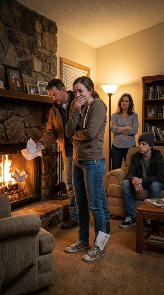 I got accepted to 8 universities. Dad burned every letter in the fireplace—’You’re staying to help your brother,’ but I hid one in my shoe. 5 years later, I came back in a car they didn’t recognize, wearing a suit they couldn’t afford…