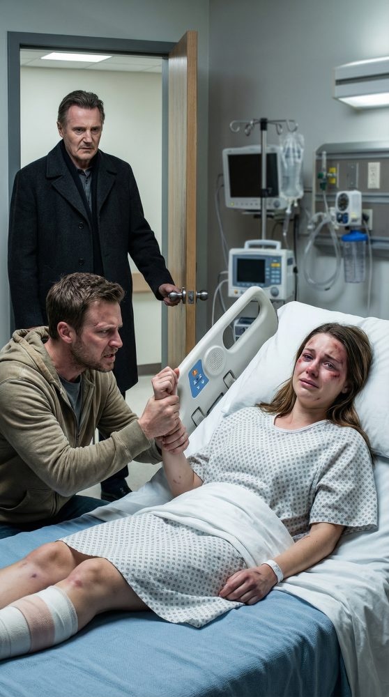I was lying in a hospital bed, barely able to breathe, when my husband stormed in and snarled, “Enough already! Stop acting like this is serious.” Before I could speak, he grabbed my arm and tried to drag me out of bed, hissing, “I’m not wasting money on your fake illness.” Then the door swung open. My father stepped inside. My husband’s hand went cold. And in that second, I realized everything was about to change.