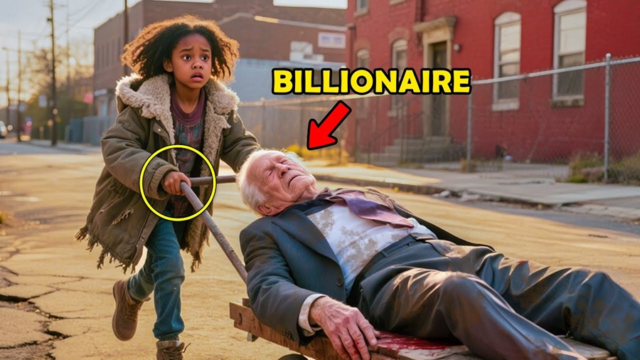 Orphaned Black Girl Saves an Old Man After A Crash, Unaware He’s a Billionaire