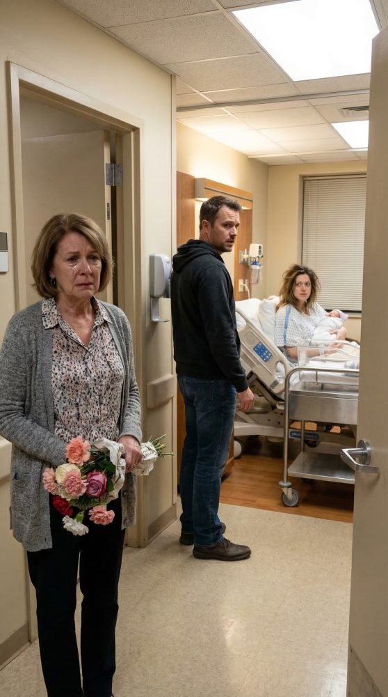 I traveled 12 hours to see my grandson’s birth, only to be left standing alone in the hospital hallway. My son opened the door just a crack. “Mom, my wife wants only her family here.” He added softly: “Don’t push it… she never wanted you.” I left quietly. Three days later, the hospital called: “Ma’am, the delivery bill is short $10,000.” I took a deep breath and simply said…