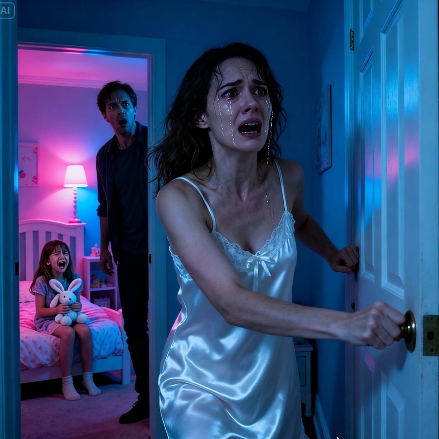 At 3 a.m., I woke with a start when I heard my daughter’s bedroom door quietly open. My husband slipped inside—just like he had every night. My hands shaking, I opened the hidden camera app I had placed in her stuffed toy days earlier… “Daddy… please don’t…” her tearful voice whispered through the speaker.