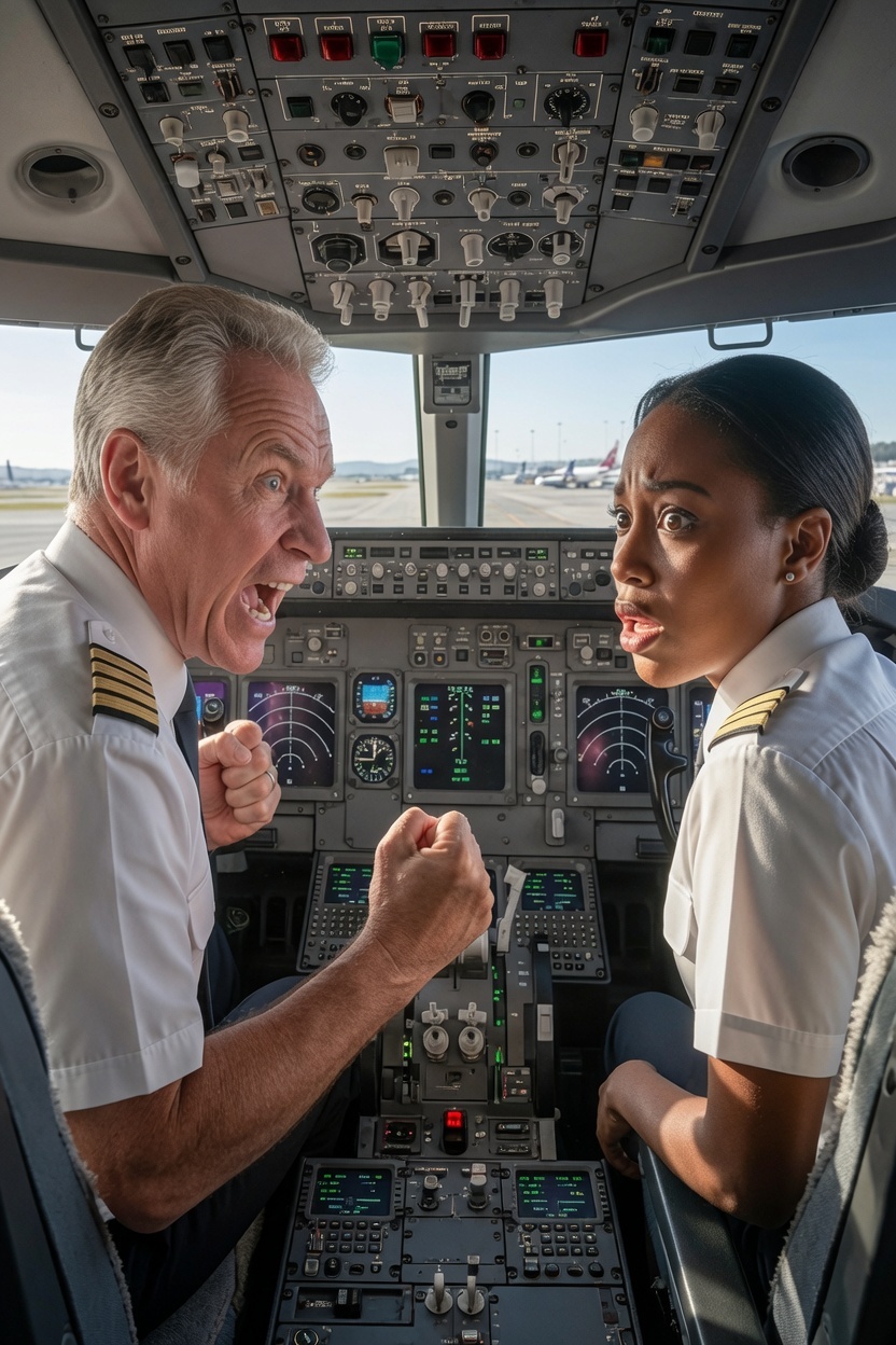 Pilot Refuses to Fly with Black Copilot — Minutes Later, She FIRES the Entire Crew