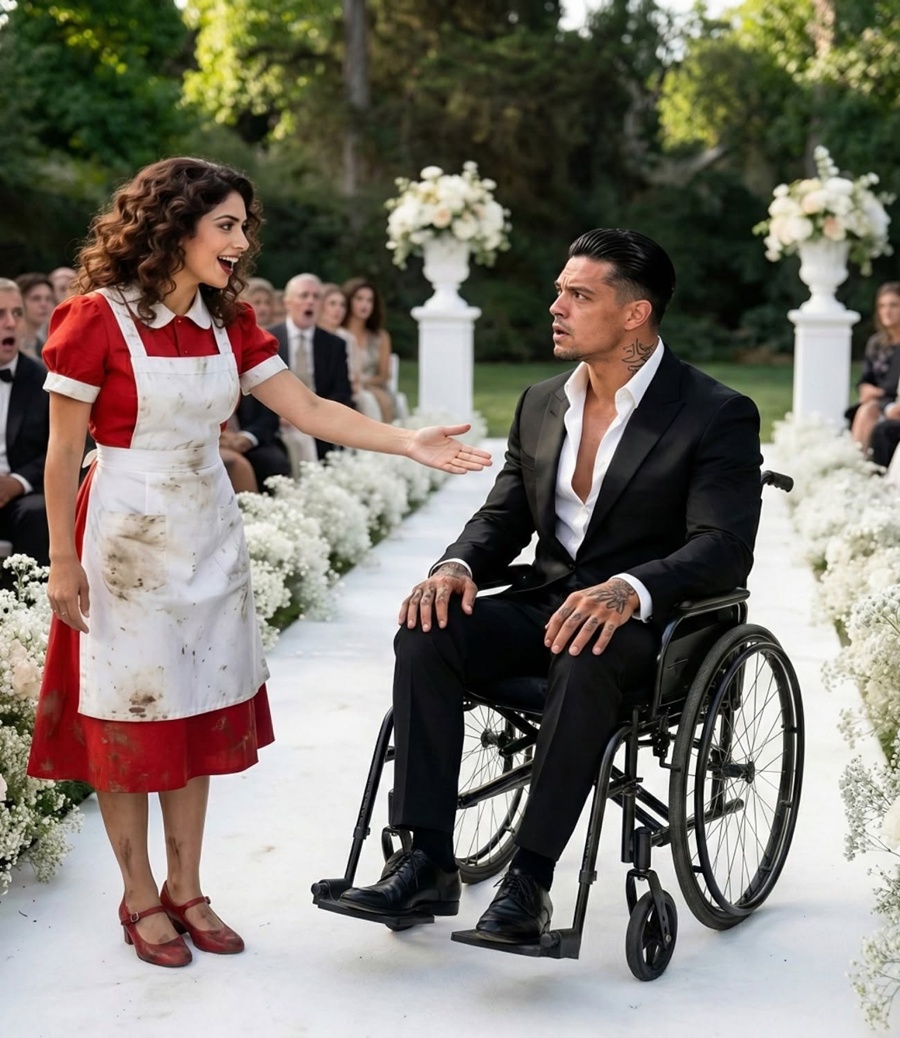 The paraplegic mafia boss was abandoned at his own wedding — The humble maid said, “Shall we dance?”