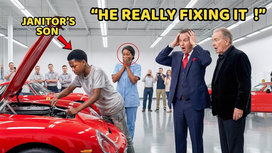 Billionaire Spent Millions on Ferrari Repairs With No Results — Until the Black Maid’s Son Walked In