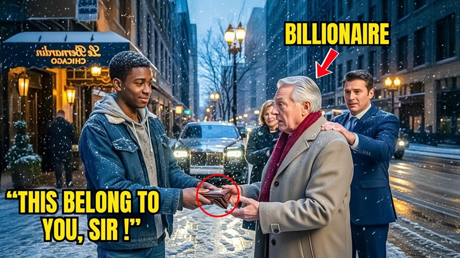 Poor Black Boy Found a White Billionaire’s Wallet — His Honest Act Changed His Life Forever.