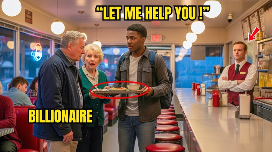 Black Boy Gave Up His Meal for an Elderly Couple — Next Day, a Millionaire Was Waiting at His Door
