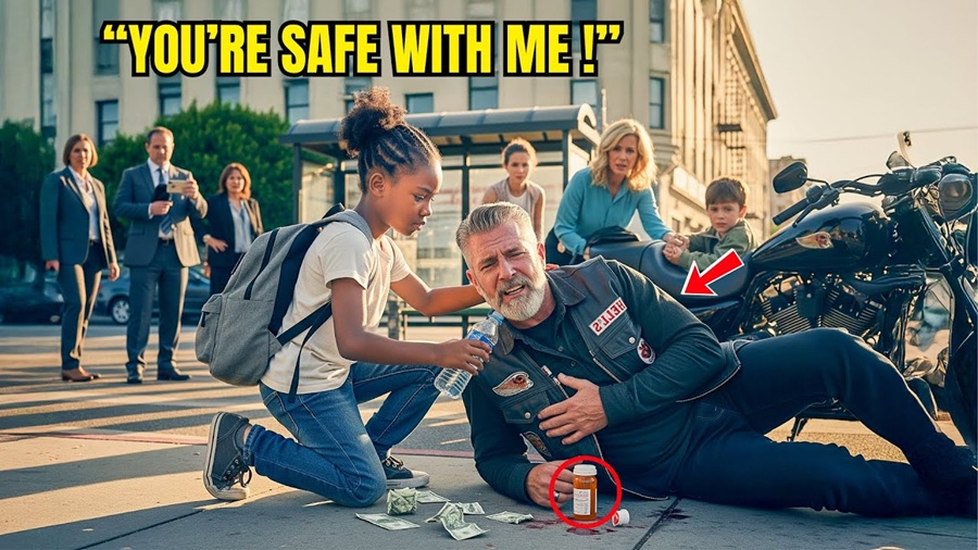 Black Girl Used Her Last $8 to Help Hell’s Angel — The Next Morning, 100 of Them Knocked on Her Door