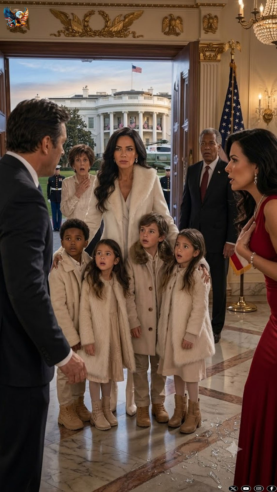 He invited his ex to Christmas dinner to humiliate her, but she arrived by helicopter with the four children he denied having.