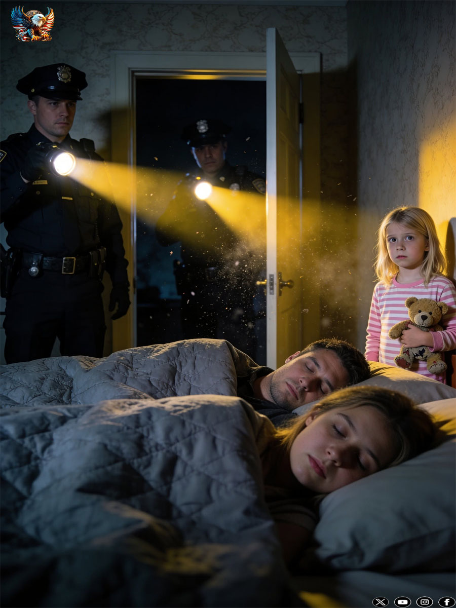 In the middle of the night, a young girl called the police because her parents wouldn’t wake up—and what officers found at the house stunned everyone. At exactly 2:17 a.m., the emergency line at 112 rang through the quiet control room.