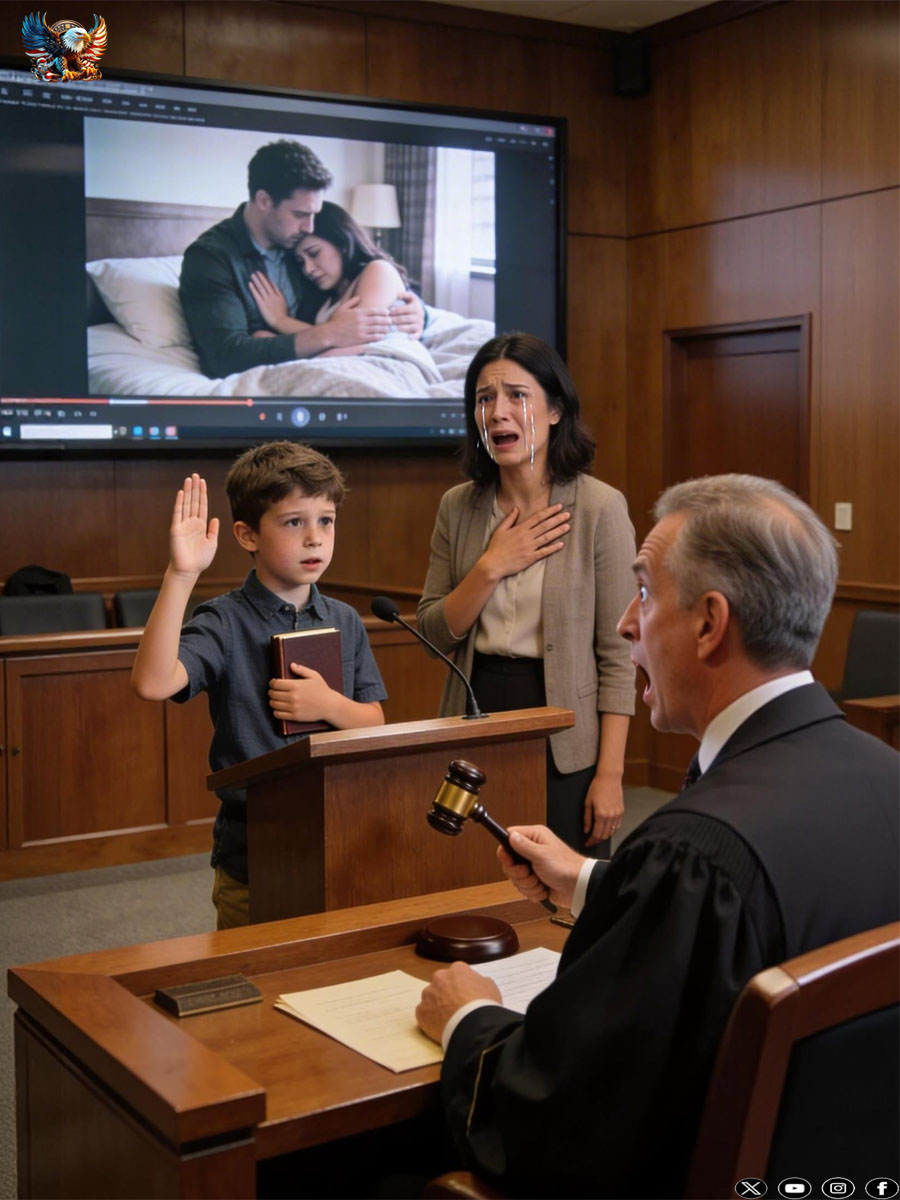 My Ex Told the Judge Our 8-Year-Old Wanted to Live With Him — Then My Son Pulled Out His Phone and Played a Recording That Silenced the Entire Courtroom.