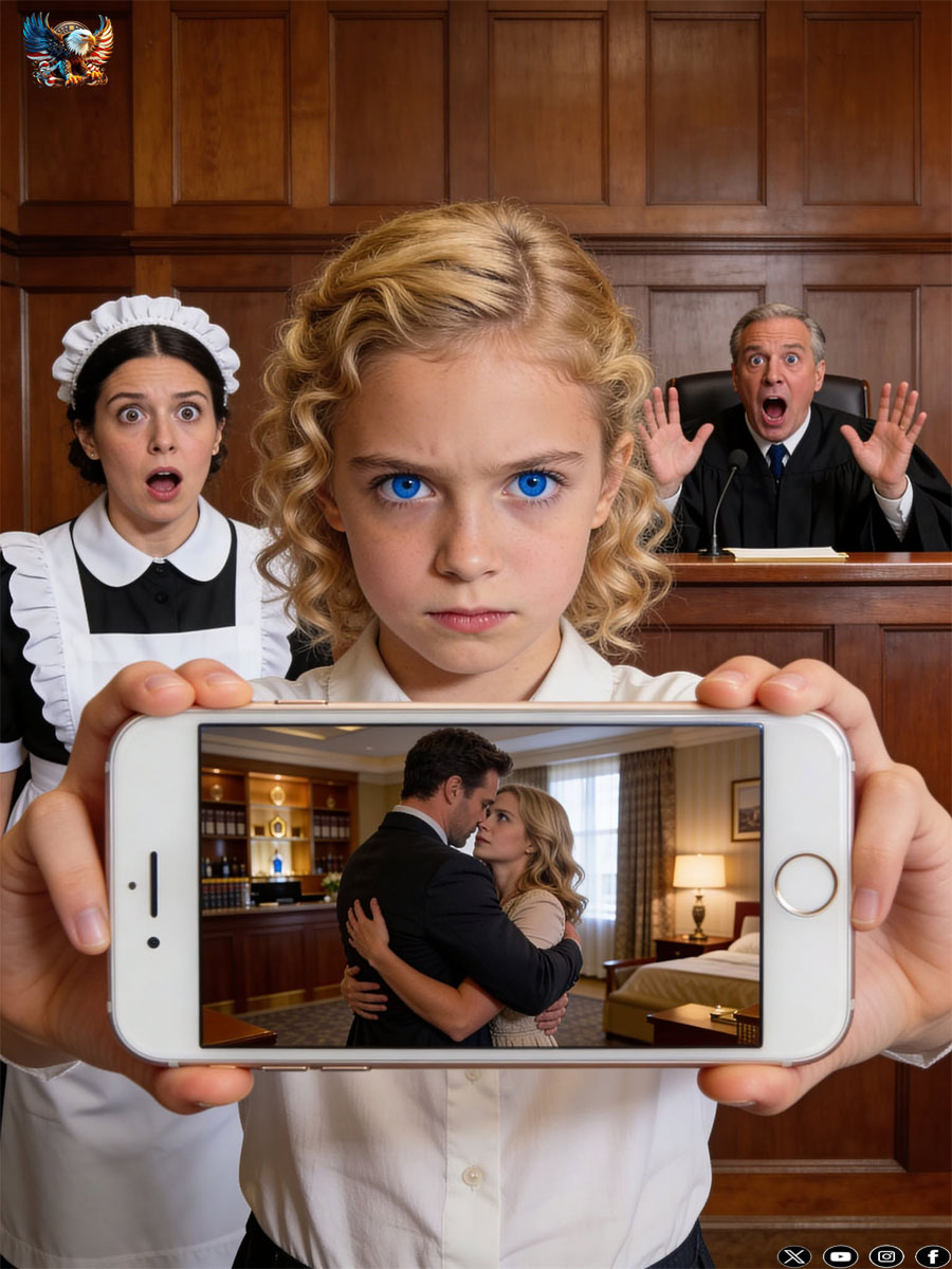 The Judge Was About to Destroy an Innocent Maid’s Life — Until a Little Girl Exposed a Sh0cking Secret That Brought the Entire Courtroom to Its Knees