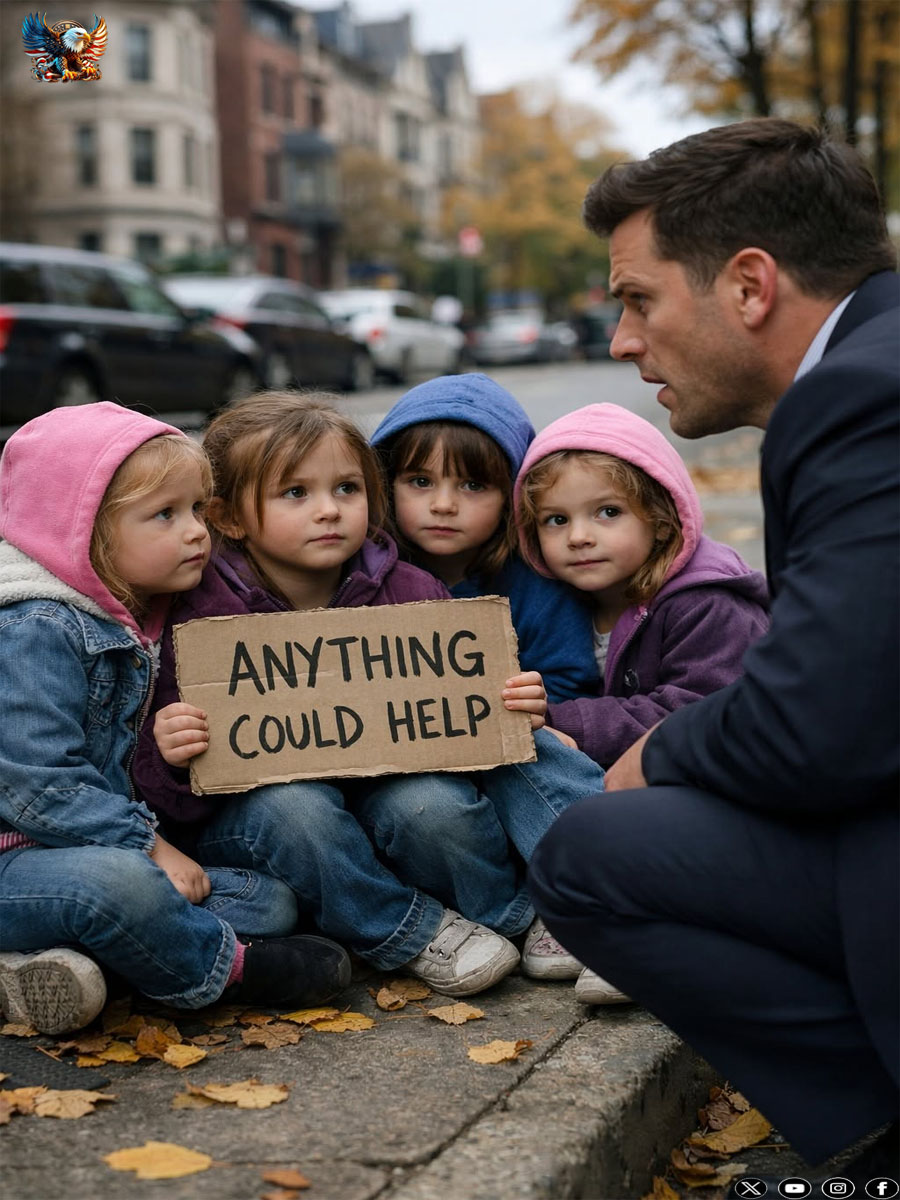 A Millionaire CEO Stopped at a Red Light—Then He Saw Four Homeless 9-Year-Old Girls Who Looked Exactly Like the Wife He ᴛʜʀᴇᴡ Out 10 Years Ago