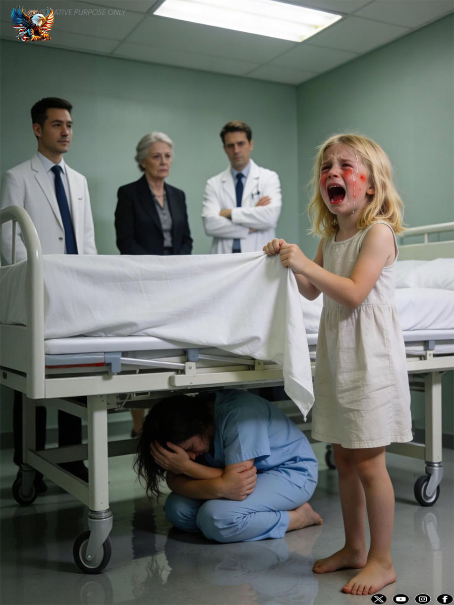 Right after I gave birth, my daughter told me to hide under the hospital bed… and what I heard next made my bl00d run cold…