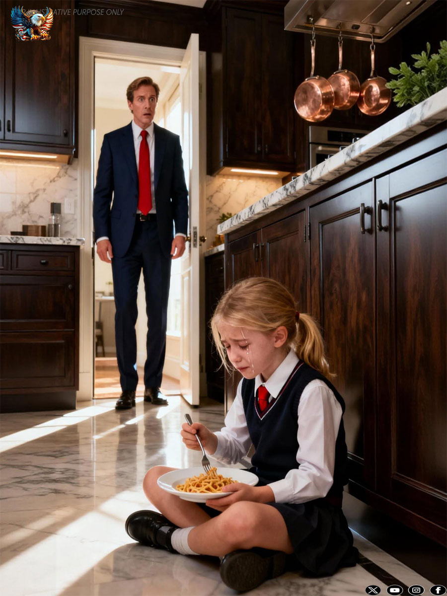 He Caught His Maid’s Daughter Eating Scraps From The Trash At Midnight—The Billionaire Was Ready To Fire Her, Until He Saw…