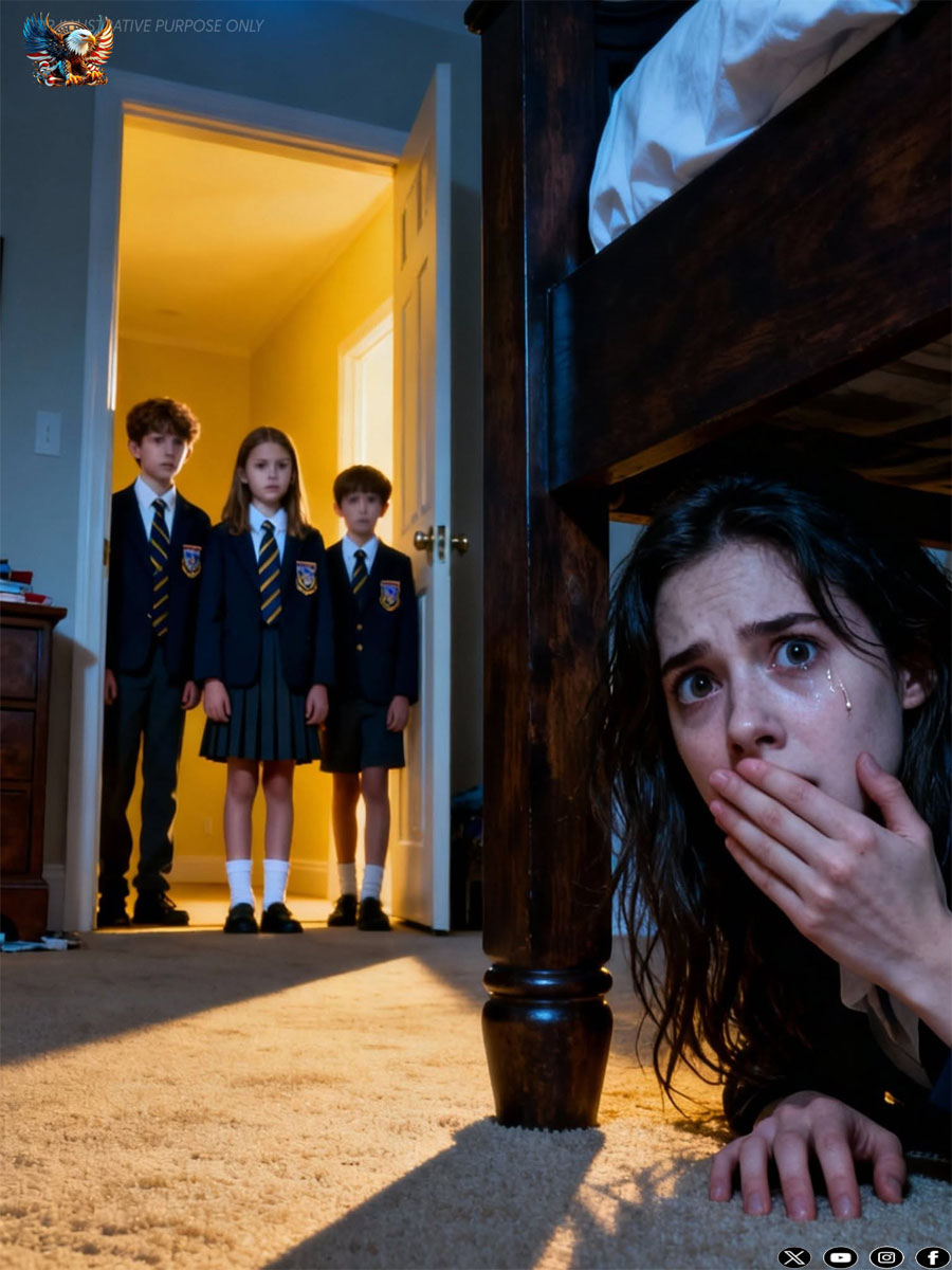 My neighbor kept telling me she saw my daughter at home during school hours—so I pretended to leave for work and hid under her bed. What I heard next made my blood run cold