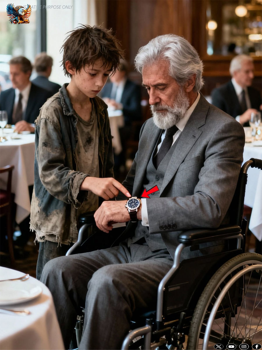 “Sir… My Father Had a Watch Exactly Like Yours” – A Rich Businessman Tried to Have a Homeless Boy Removed From a Five-Star Restaurant until He Said One Sentence That Changed Everything
