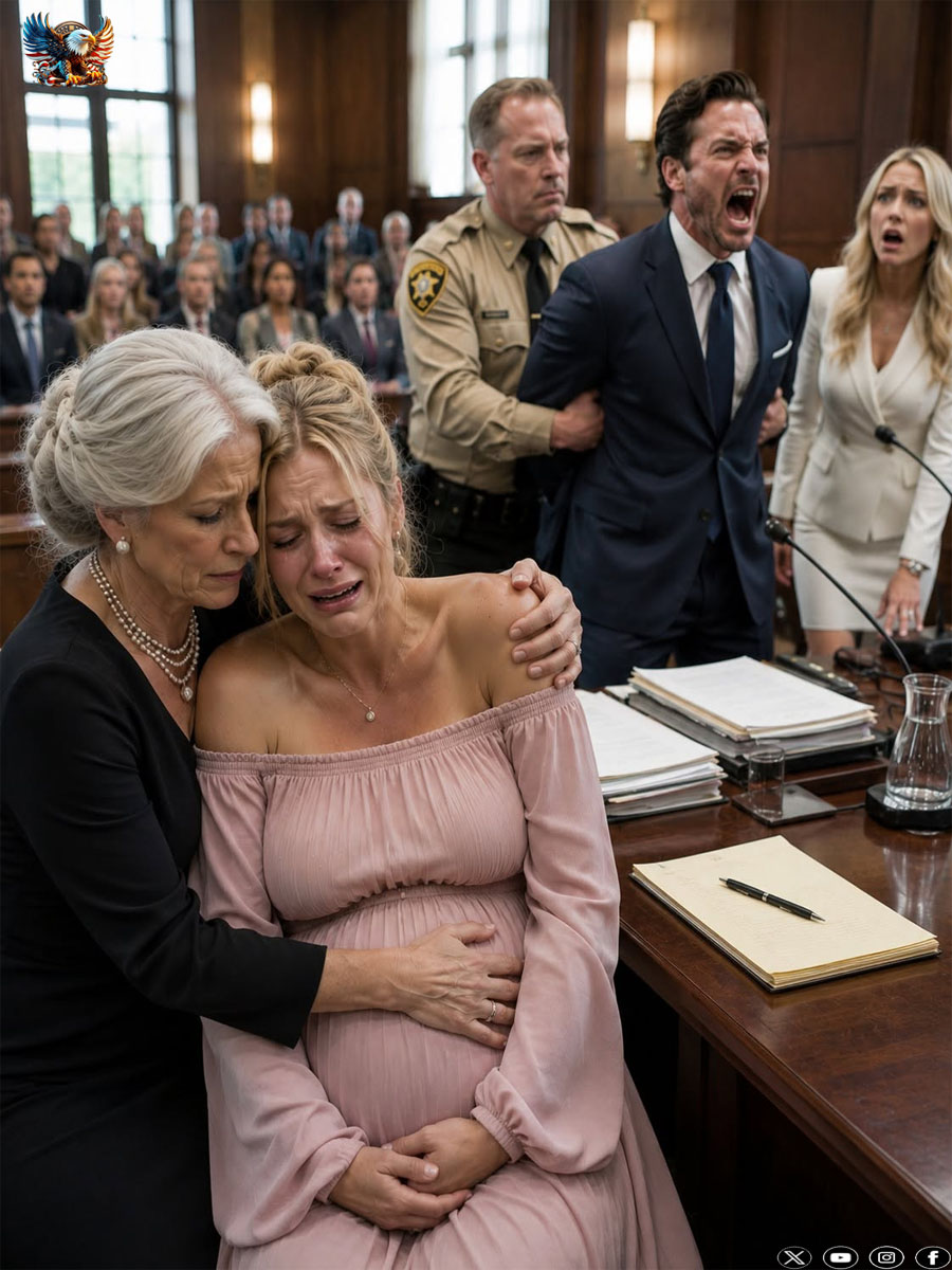 During my divorce, while eight months pregnant, the judge decided I would leave with nothing. My husband smiled and said, “Let’s see how you and that baby survive without me.”