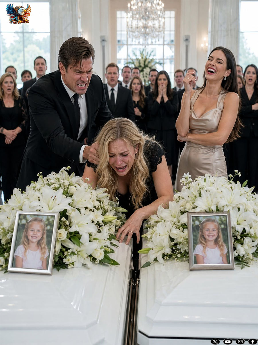 At our twins’ funeral, my husband arrived hand in hand with his mistress. “God took them because you never deserved to be their mother,” he sneered. When I begged him to be quiet, he sla.pp.ed me