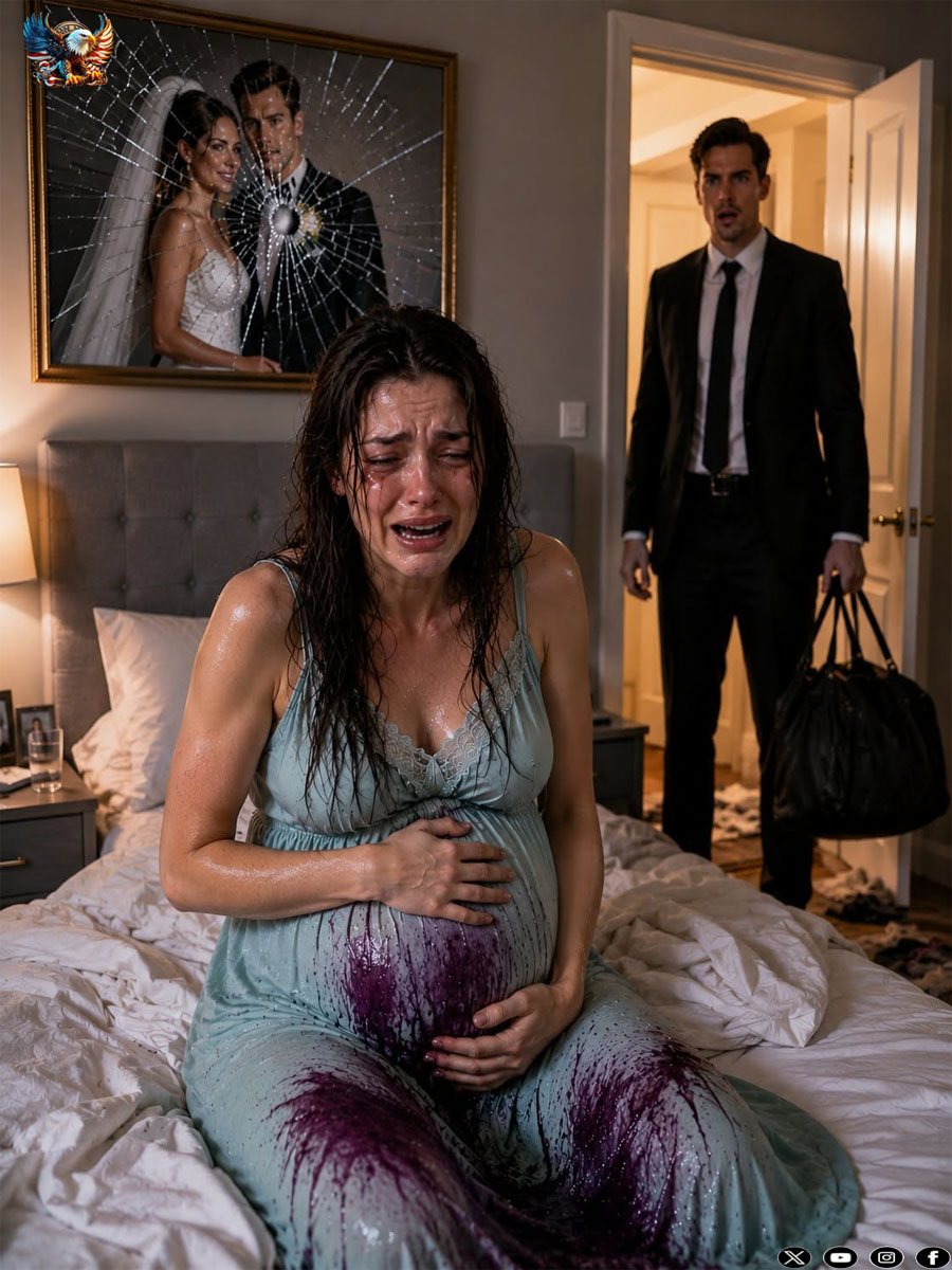 The night I came home early from a business trip and found my pregnant wife lying in the dark, her silk nightgown on backward and the floor covered in shattered glass and dark stains