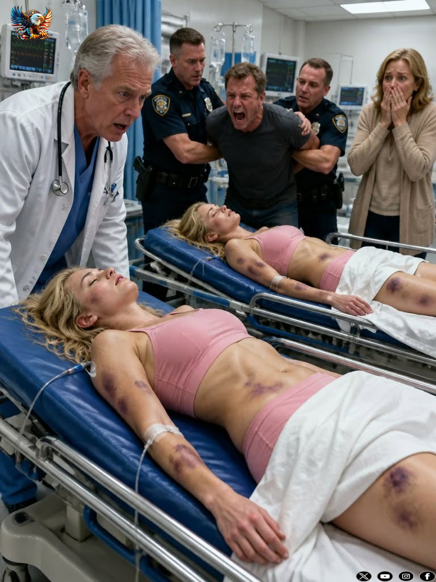 My stepfather b/e/@t my twin sister and me every day because our fear gave him pleasure. One night, he b/e/@t us both unconscious, dragged us into the emergency room while my mother whispered, “They fell down the stairs.” The doctor examined the identical bruises on our bodies, locked the door, and told the security guard, “Call 911, immediately.”
