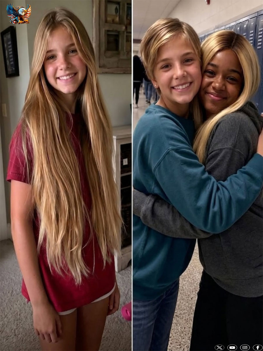 My 12-year-old daughter cut off her hair to make a wig for a classmate with cancer — the next morning the principal called me and shouted, “Come to school IMMEDIATELY! You wouldn’t believe WHAT HAPPENED!!”